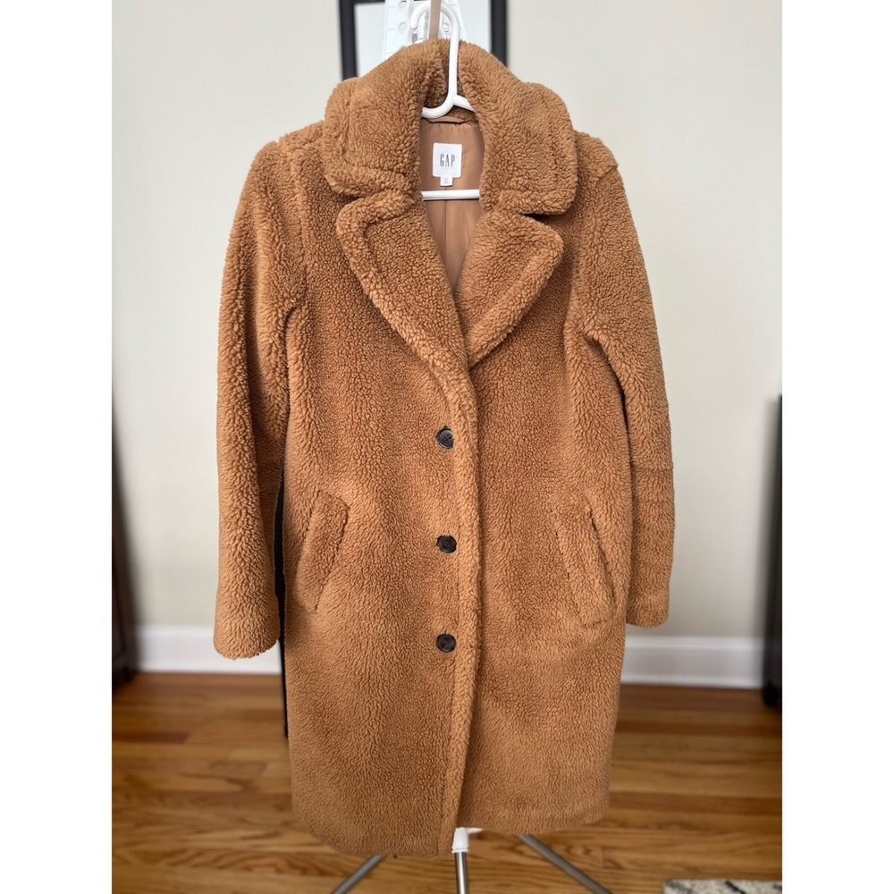Preowned Gap Teddy Sherpa Coat in Cocoa Brown